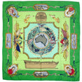 Hermes Carre 90 Orbis Australis Dulces Exuviae Australia Pattern Map Scarf Silk
