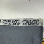 Hermes Carre 90 les Rubans du Cheval Horse Ribbon Scarf Silk White Multi — view 2