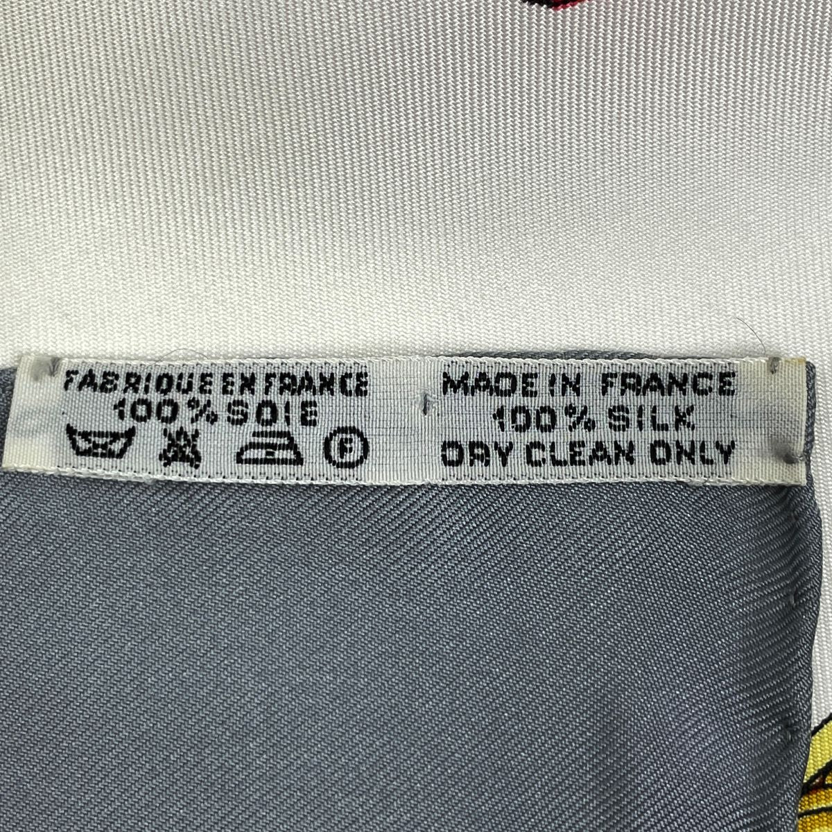 Hermes Carre 90 les Rubans du Cheval Horse Ribbon Scarf Silk White Multi — view 2