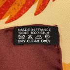 Hermes Carre 90 Aube Libre Comme Lange Dawn Scarf Silk Orange Multi — view 2