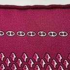 Hermes Chaine D'ancre Pattern Scarf Gavroche Silk Pink — view 3