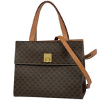Celine Macadam 2-Way Shoulder Bag Brown