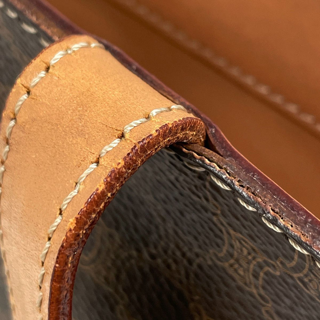 Celine Macadam 2-Way Shoulder Bag Brown — view 5