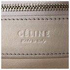Celine Horizontal Cabas Bicolor Beige Black Gold Leather Tote Shoulder — view 4