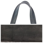 Chanel Vintage New Travel Line MM CC Logo Black Gold Nylon Leather Tote — view 6