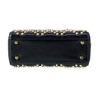 Dior Lady Mini Bag Black Ivory Leather — view 5