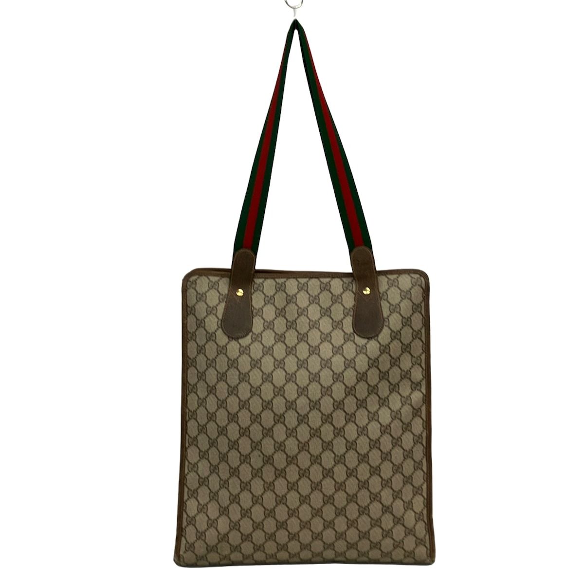 Gucci Shoulder Bag Vintage GG Plus Supreme Beige Light Brown Multi Leather — view 3