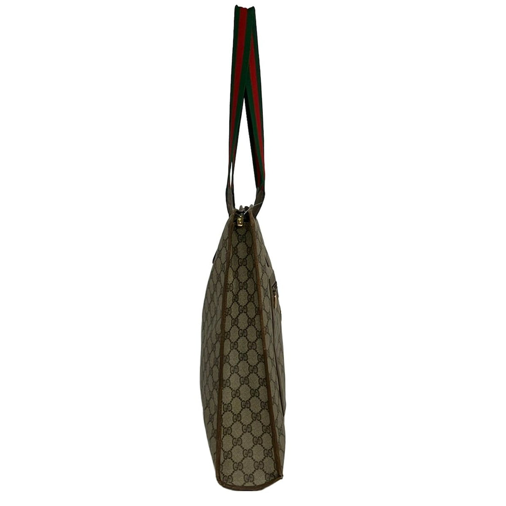 Gucci Shoulder Bag Vintage GG Plus Supreme Beige Light Brown Multi Leather — view 2