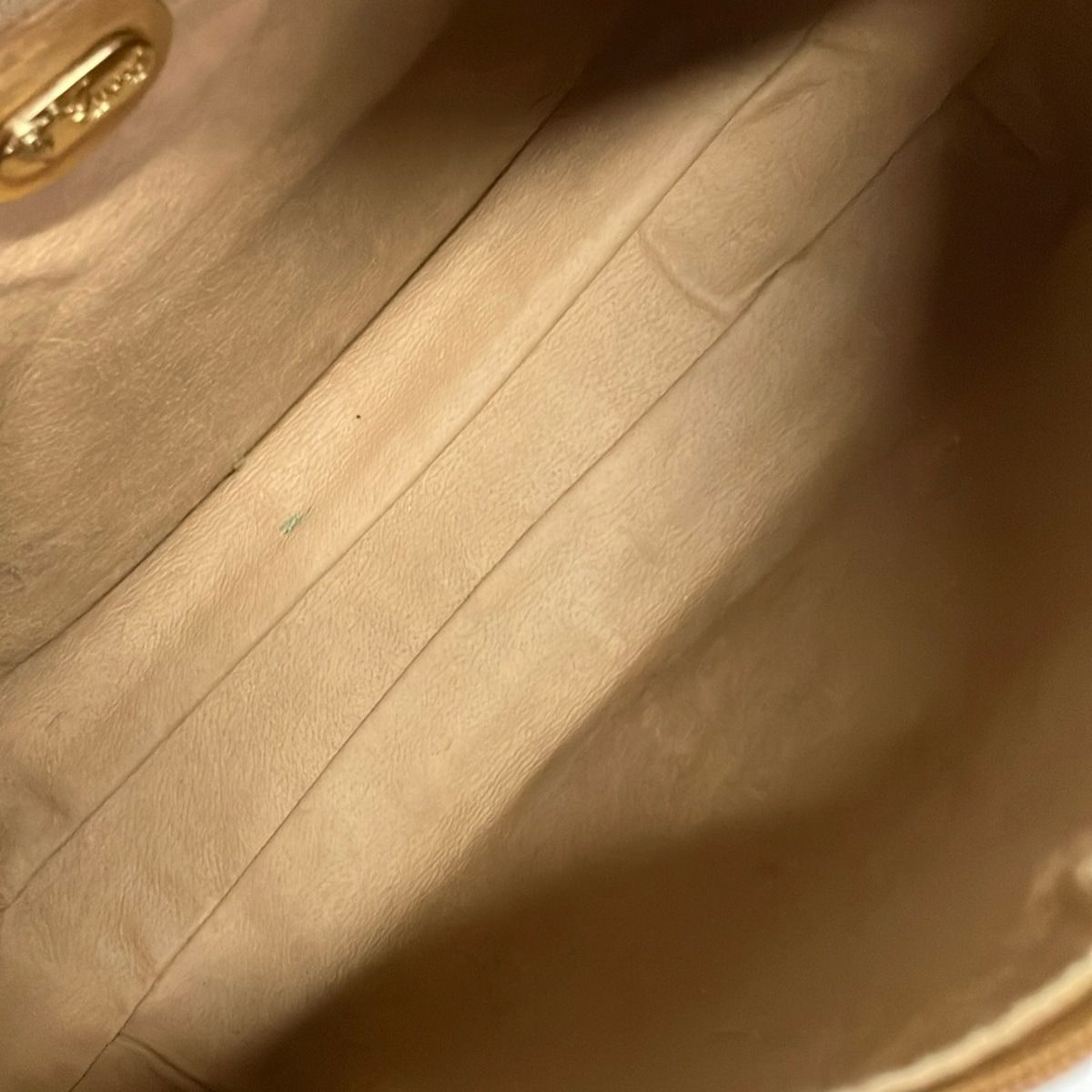 Gucci Shoulder Bag Vintage Micro GG Beige Light Brown Dark Leather — view 7