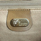 Gucci Shoulder Bag Vintage Micro GG Beige Light Brown Dark Leather — view 8