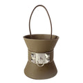 Hermes Handbag Mini Medall Etoupe Silver