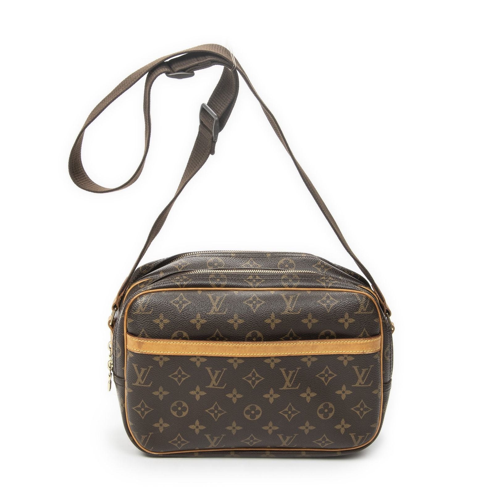 Louis Vuitton Reporter Brown Monogram Canvas Messenger