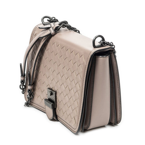 Bottega Veneta Mini Runway Pink Intrecciato Leather Messenger — view 2