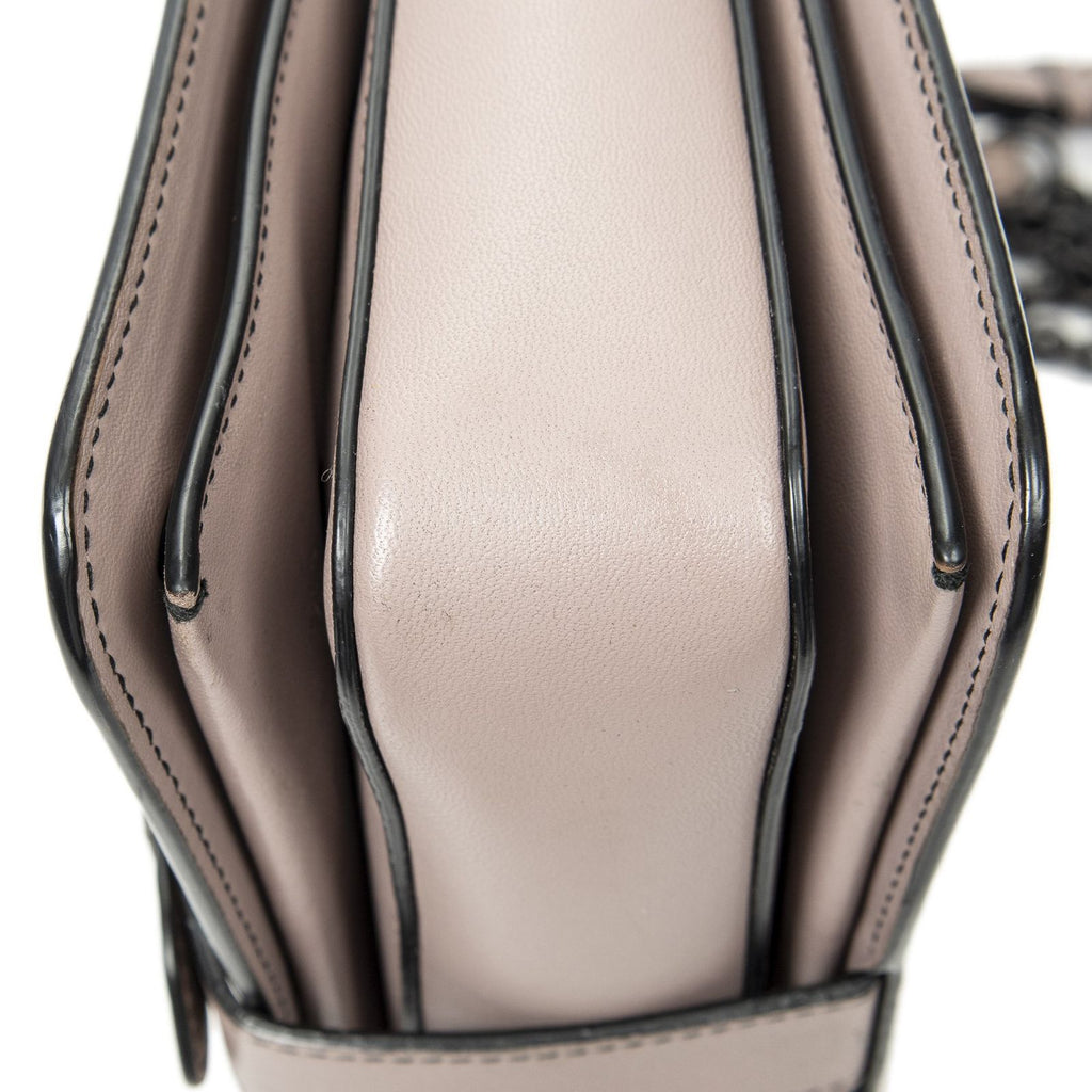 Bottega Veneta Mini Runway Pink Intrecciato Leather Messenger — view 8