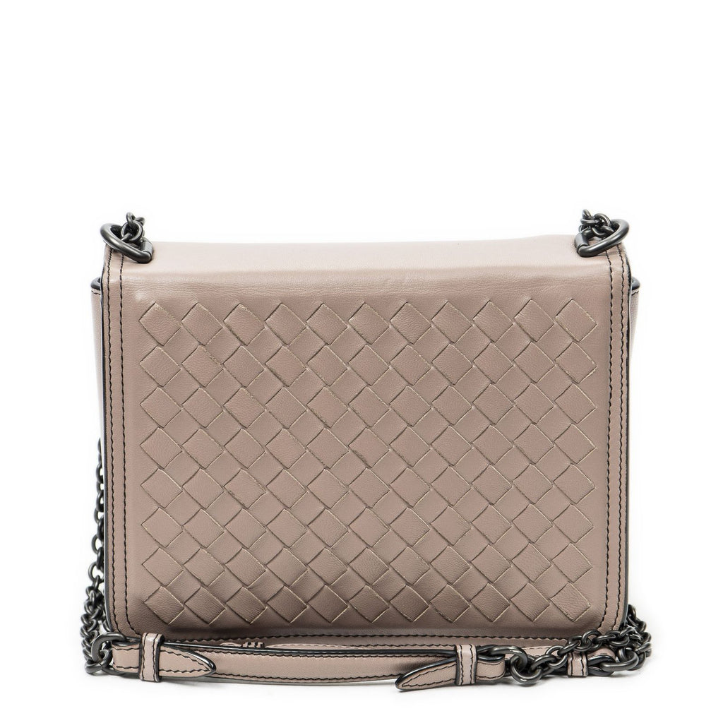 Bottega Veneta Mini Runway Pink Intrecciato Leather Messenger — view 5