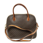 Celine Dome Top Handle Brown Macadam Canvas — view 5