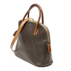 Celine Dome Top Handle Brown Macadam Canvas — view 2