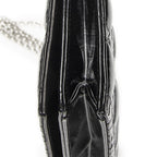 Dior Lady Dior Chain Clutch Black Cannage Patent Leather — view 8