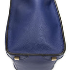 Celine Micro Luggage Royal Blue Gray Calfskin Leather — view 8