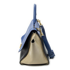 Celine Tricolor blue Black calfskin Leather Messenger — view 3