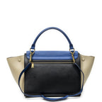 Celine Tricolor blue Black calfskin Leather Messenger — view 5