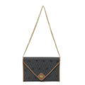 Dior Vintage Envelope Clutch Gray Brown Honeycomb Canvas