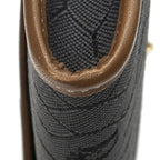 Dior Vintage Envelope Clutch Gray Brown Honeycomb Canvas — view 8
