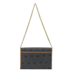 Dior Vintage Envelope Clutch Gray Brown Honeycomb Canvas — view 5
