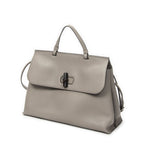 Gucci Large Daily Top Handle Gray Calfskin Leather — view 2