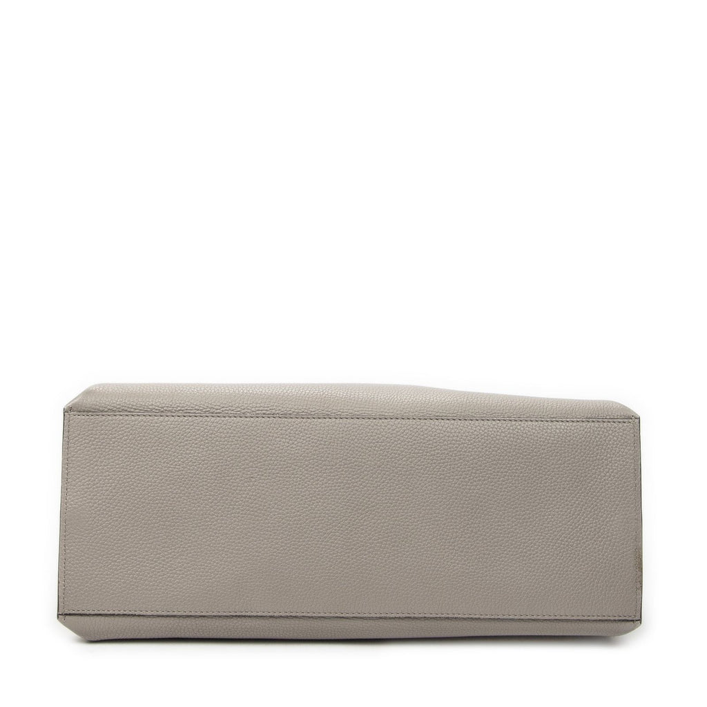 Gucci Large Daily Top Handle Gray Calfskin Leather — view 6