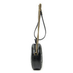 Gucci Small GG Marmont Chain Crossbody Black Matelasse Chez Blanc Leather — view 3