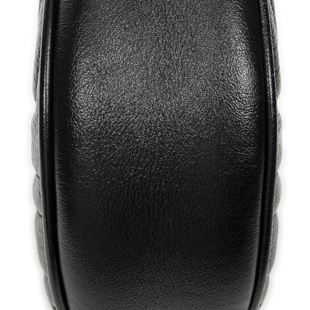 Gucci Small GG Marmont Chain Crossbody Black Matelasse Chez Blanc Leather — view 7