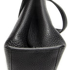 Gucci Small Bamboo Top Handle Flap Black Gray Calfskin Leather — view 8