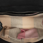 Gucci Small Bamboo Top Handle Flap Black Gray Calfskin Leather — view 9