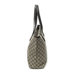 Gucci Zip Shopping Tote Dark Brown Beige Supreme Canvas — view 3