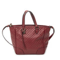 Gucci Small Bree Tote Red Micro Guccissima Leather