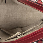 Gucci Small Bree Tote Red Micro Guccissima Leather — view 9
