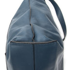 Loewe Anagram Tote Teal Blue Calfskin Leather — view 8