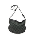 Gucci Half Moon Messenger Black Dark Green GG Canvas