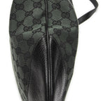 Gucci Half Moon Messenger Black Dark Green GG Canvas — view 8