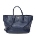 Prada Horizontal Tote Royal Blue Vitello Daino