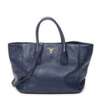 Prada Horizontal Tote Royal Blue Vitello Daino