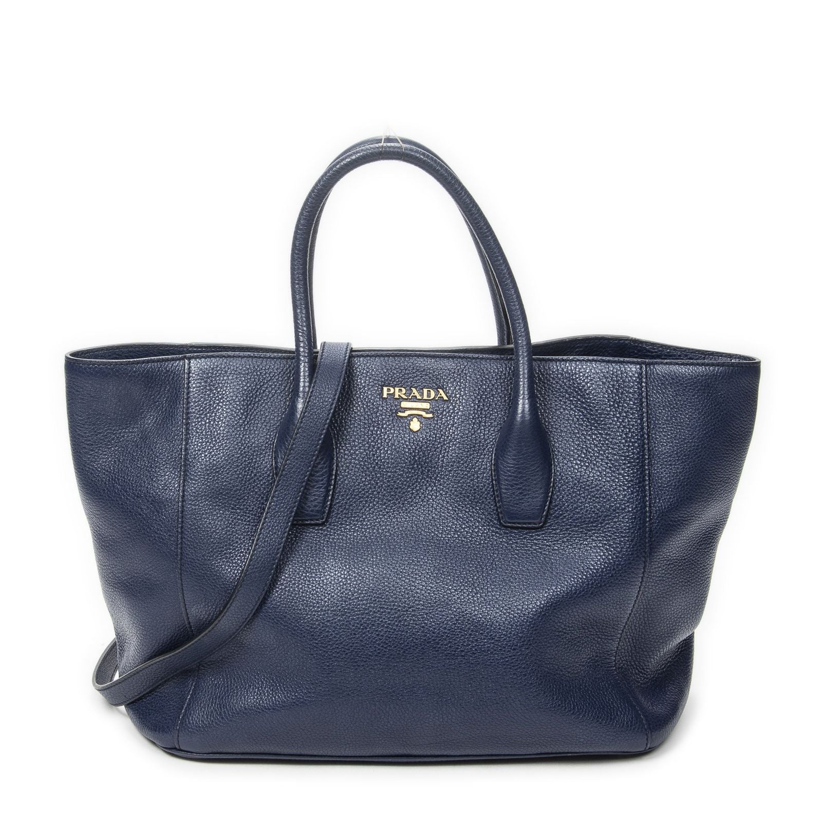 Prada Horizontal Tote Royal Blue Vitello Daino