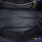 Prada Horizontal Tote Royal Blue Vitello Daino — view 9