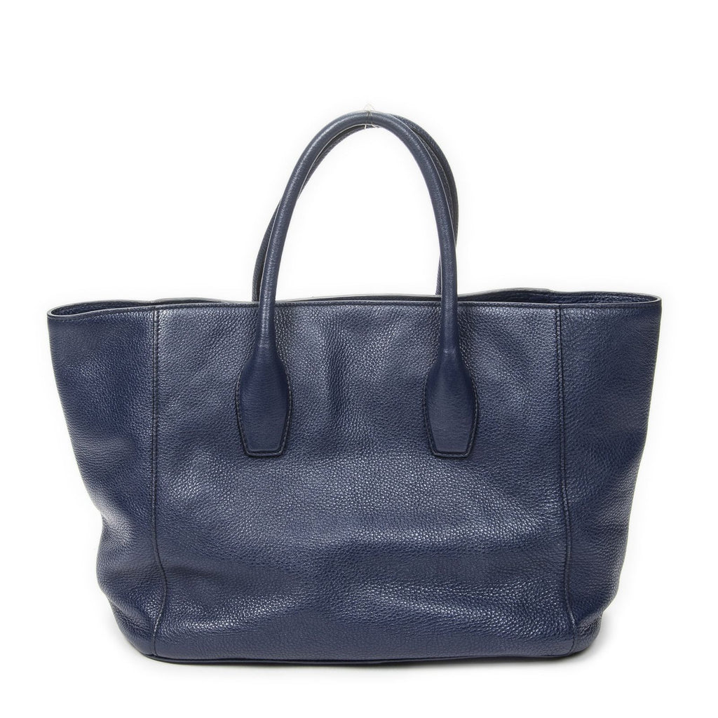 Prada Horizontal Tote Royal Blue Vitello Daino — view 5