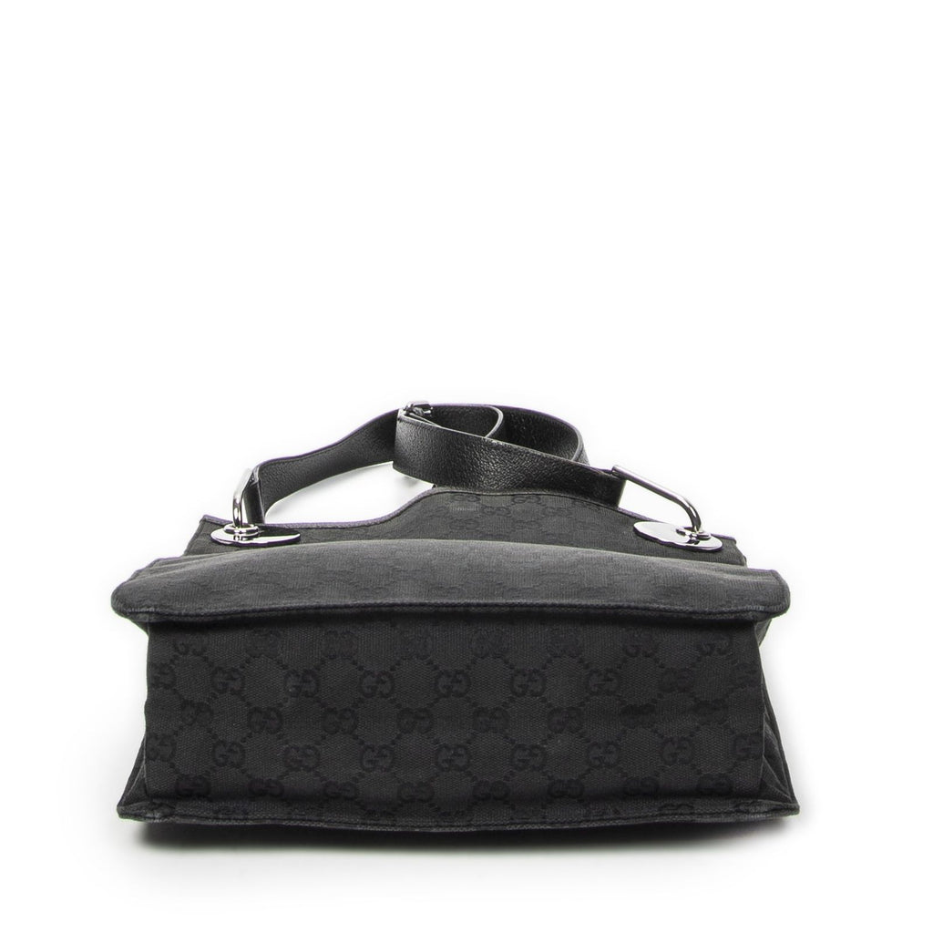 Gucci Vertical Eclipse Black GG Canvas Messenger — view 6