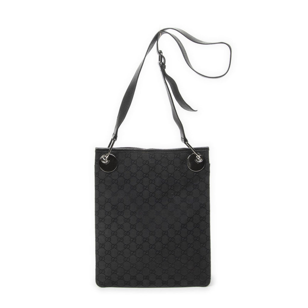 Gucci Vertical Eclipse Black GG Canvas Messenger — view 5