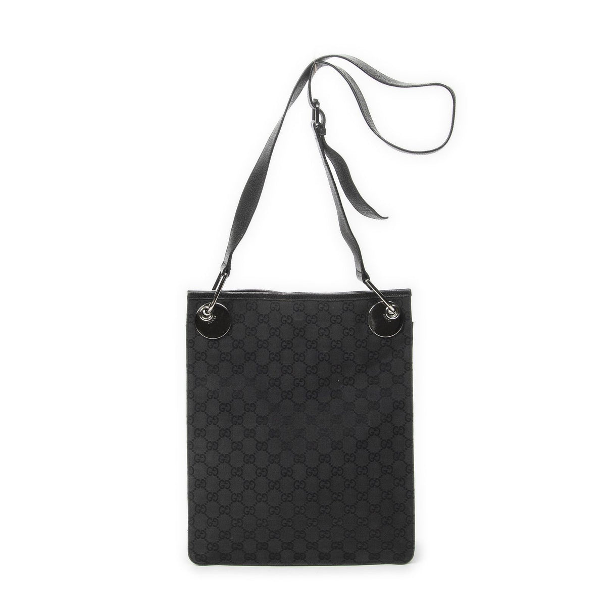 Gucci Vertical Eclipse Black GG Canvas Messenger — view 5