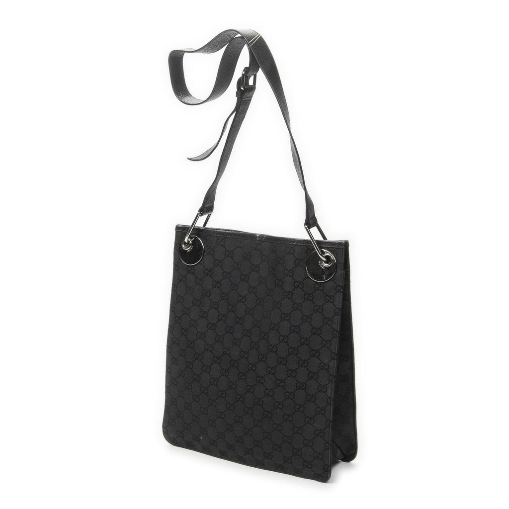 Gucci Vertical Eclipse Black GG Canvas Messenger — view 2