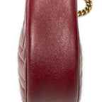 Gucci Small GG Marmont Chain Crossbody Red Matelasse Chez Blanc Leather — view 7